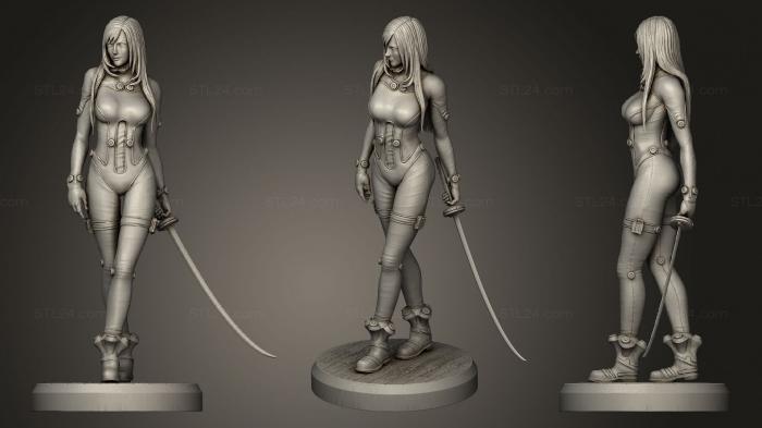 Figurines of girls (Gantz, STKGL_0894) 3D models for cnc